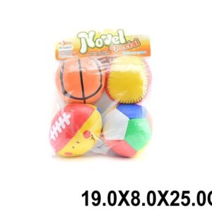 T3756  ;  SET PELOTAS SOFT x 4   ;  108 UNI  ;  4.75
