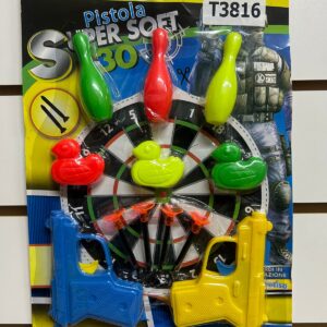 T3816  ;  SET 2 PISTOLAS LANZADARDOS   ;  360 UNI  ;  1.20